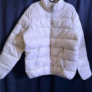 Forever 21 Cream Puffer Jacket
